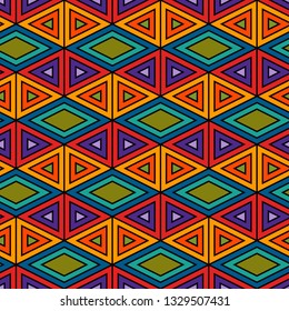 Set 3 Geometric Ethnic Patterns Seamless Stock Vector (Royalty Free ...