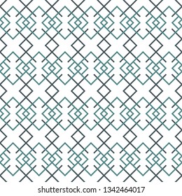 Ethnic, tribal seamless surface pattern. Embroidery ornament. Folk background. Repeated geometric symbols motif. Folkloric wallpaper. Delicate digital paper, textile print. Vector art / illustration