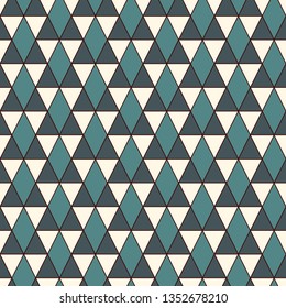 Ethnic, tribal seamless surface pattern. Native americans style background. Repeated triangles ornament. Pyramid motif. Boho chic digital paper, textile print. Modern geometric abstract wallpaper.