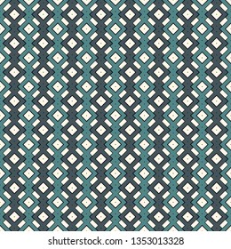 Ethnic, tribal seamless surface pattern. Repeated diamonds and squares motif. Folk background. Folkloric wallpaper. Geometric ornament. Geo digital paper, textile print. Vector art