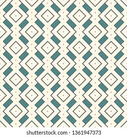 Ethnic, tribal seamless surface pattern. Repeated diamonds and rhombuses motif. Folk background. Folkloric wallpaper. Geometric ornament. Geo digital paper, textile print. Vector art