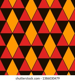 Ethnic, tribal seamless surface pattern. Native americans style background. Repeated triangles ornament. Pyramid motif. Boho chic digital paper, textile print. Modern geometric abstract wallpaper.