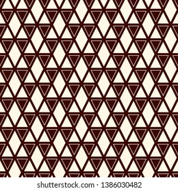 Ethnic, tribal seamless surface pattern. Native americans style background. Repeated triangles ornament. Pyramid motif. Boho chic digital paper, textile print. Modern geometric abstract wallpaper.