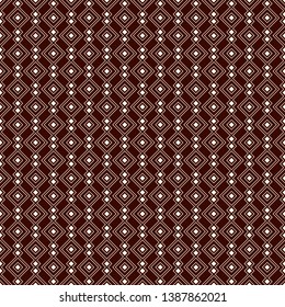 Ethnic, tribal seamless surface pattern. Repeated diamonds and rhombuses motif. Folk background. Folkloric wallpaper. Geometric ornament. Geo digital paper, textile print. Vector art