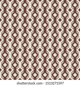 Ethnic, tribal seamless surface pattern. Repeated diamonds and rhombuses motif. Folk background. Folkloric wallpaper. Geometric ornament. Geo digital paper, textile print. Vector art