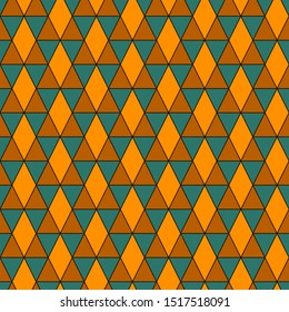 Ethnic, tribal seamless surface pattern. Native americans style background. Repeated triangles ornament. Pyramid motif. Boho chic digital paper, textile print. Modern geometric abstract wallpaper.