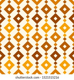 Ethnic, tribal seamless surface pattern. Repeated diamonds and rhombuses motif. Folk background. Folkloric wallpaper. Geometric ornament. Geo digital paper, textile print. Vector art