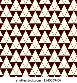 Ethnic, tribal seamless surface pattern. Native americans style background. Repeated triangles ornament. Pyramid motif. Boho chic digital paper, textile print. Modern geometric abstract wallpaper.