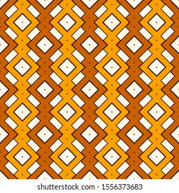 Ethnic, tribal seamless surface pattern. Repeated diamonds and squares motif. Folk background. Folkloric wallpaper. Geometric ornament. Geo digital paper, textile print. Vector art