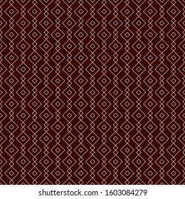 Ethnic, tribal seamless surface pattern. Folk background. Folkloric wallpaper. Repeated diamonds and rhombuses motif. Geometric ornament. Geo digital paper, textile print. Vector art