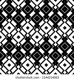 Ethnic, tribal style pattern. Embroidery ornament. Diamonds and rhombuses motif. Repated geometric figures background. Abstract digital paper, textile print, surface texture. Seamless vector artwork