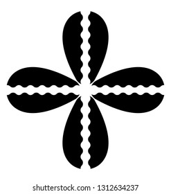 Ethnic tribal symbol, aztec 