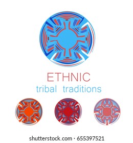 Ethnic tribal tradition sign. Vintage decorative elements. Oriental pattern, vector illustration. Islam, Arabic, Indian, moroccan,spain, turkish, pakistan, chinese, mystic, ottoman motifs. 