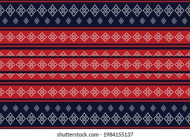 Antecedentes de vectores étnicos tribales. patrón transparente tradicional, Diseño para fondo, papel pintado, Batik, tela, alfombra, ropa, envoltura y textil.Ilustración vectorial.