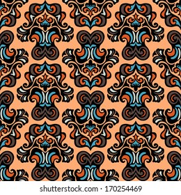Ethnic tribal vector seamless pattern