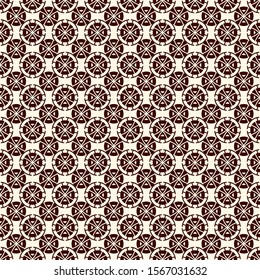 Ethnic, tribal wallpaper. Repeated segmented circles seamless pattern. Openwork ornament. Delicate ornamental surface background. Abstract geometric digital paper, textile print. Vector illustration