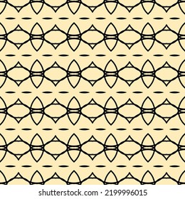 Las líneas redondeadas de tipo étnico tribal zig zag y rhombus son sin fisuras. Ilustración vectorial para el diseño de moda de belleza, bufanda. Colores de color crema marrón claro blanco negro. estilo tradicional de rayas de época. 
