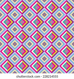 Ethnic Tribal Zig Zag Rhombus Seamless Vector De Stock Libre De