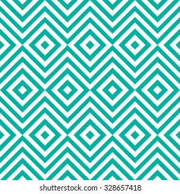 Ethnic tribal zig zag and rhombus seamless pattern. Vector illustration for beauty fashion design. Blue and white colors. Vintage stripe style.