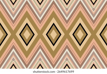 Ethnic tribal zigzag colorful background. Seamless tribal pattern, folk embroidery, tradition geometric ornament. Traditional  design for fabric, textile, print, rug, paper
