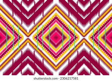 Ethnic tribal zigzags and stitches seamless pattern. Abstract geometric shapes designed for printed textiles, carpets, linoleum.