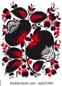 Ethnic Ukrainian floral pattern