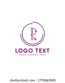 Ethnic unique style letter type R logo template, Vector logo for business and company identity 
