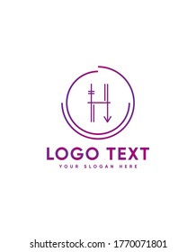 Estilo étnico único tipo de letra H plantilla de logotipo, logotipo vector para identidad empresarial y de empresa 