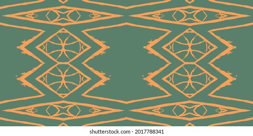 Ethnic Vector Chevrons Geo Boho. Teal Abstract Ornament. Artwork Handmade. Carpet Trendy Geometric. Graphic Design. African Mosaic. Pillowcase Bohemian Hippie.