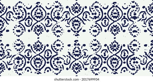 Ethnische Vektordots Geo Boho. Indigo Abstraktes Kaleidoskop. Scarf Trendböhmer. Blaues Mosaikhandgezeichnet. Graues Grafikdesign. Afrikanische Kunstwerke. Bekleidungsgeometrische Hippie.