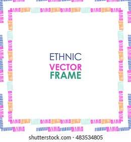 Ethnic vector frame