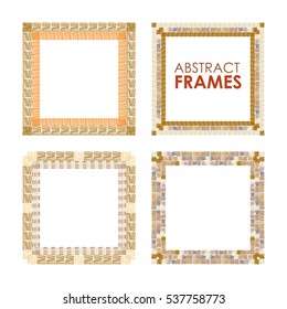 Ethnic vector frame set