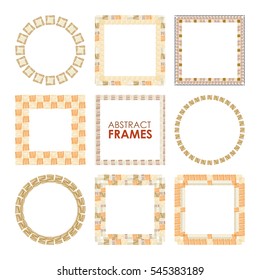 Ethnic vector frame set