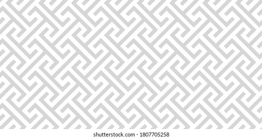 Ethnic vector geometric seamless pattern. Monochrome stylish texture.