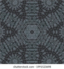 Ethnic vector geometric seamless pattern. Wrapping paper ornament. Arabian rug seamless pattern. Geometric floral background. 