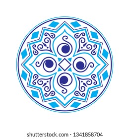 Ethnic vector logo. The ethnic circular logo