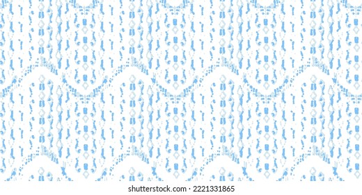 Patrón de vectores étnicos. Impresión de pavo real bohemio. Diseño sin costuras de Ikat geométrico. Arte Retro De Moda. Resumen De Batik Moderno. Ornamento de época. Fondo de color de agua de Rhombus. Azul e Índigo