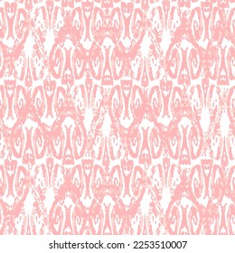 Patrón de vectores étnicos. Impresión de pavo real bohemio. Ornamento de Crimson Rojo Vintage. Fondo de color de agua de Rhombus. Arte Retro De Moda. Diseño Ikat Geométrico Sin Marea. Resumen de Batik Moderno.