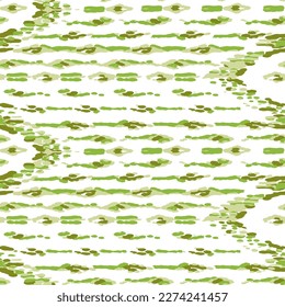 Ethnische Vektormuster. Bohemian Peacock Print. Fashion Retro Art. Geometrisches Ikat Nahtloses Design. Abstrakte moderne Batik. Vintage-Ornament. Rhombus Aquarell, Hintergrund. Grün und Türkis