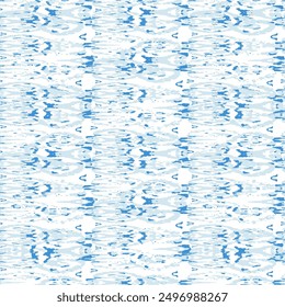 Patrón de Vector étnico. Impresión del pavo real bohemio. Abstractas moderno Batik. Diseño geométrico de Ikat sin costuras. Arte retro de la moda azul e índigo. Ornamento de Antiguas. Fondo de acuarela de rombo.