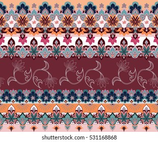 ethnic vector seamless border