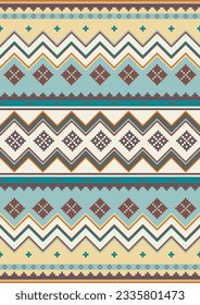 Ethnic vector seamless pattern. South Western decor style. Mexican blanket, rug with tribal ornament.