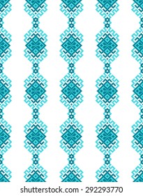 Ethnic vector seamless pattern with traditional ornament elements. Background for card, wrapping paper or textile.