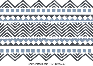 Ethnic vector seamless pattern. Tribal geometric background, boho motif, maya, aztec ornament illustration. rug textile print texture