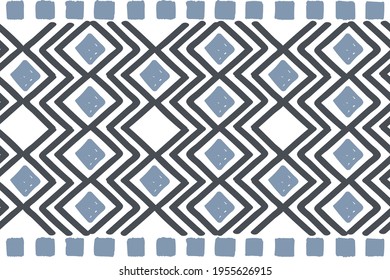 Ethnic vector seamless pattern. Tribal geometric background, boho motif, maya, aztec ornament illustration. rug textile print texture