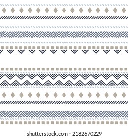 Ethnic vector seamless pattern. Tribal geometric background, boho motif, maya, aztec ornament illustration. mexican textile print texture