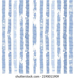 Patrón ininterrumpido del vector étnico. Fondo geométrico tribal, motivo boho, ilustración de ornamento indigo batik. textura de impresión textil de tinte tai.