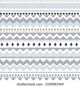 Ethnic vector seamless pattern. Tribal geometric background, boho motif, maya, aztec ornament illustration. mexican textile print texture