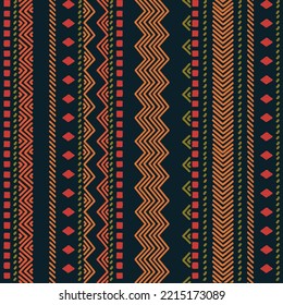 Ethnic vector seamless pattern. Tribal geometric background, boho motif, maya, aztec ornament illustration. rug textile print texture