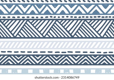 Ethnic vector seamless pattern. Tribal geometric background, boho motif, maya, aztec ornament illustration. rug textile print texture